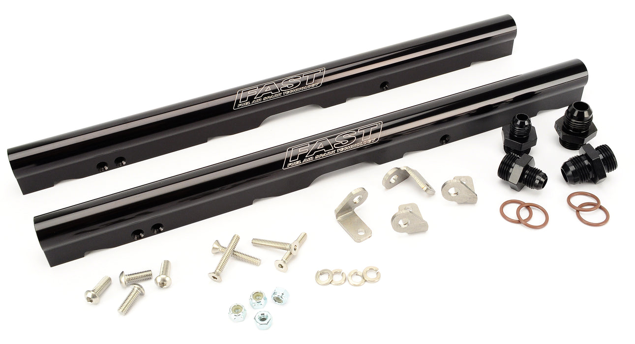 FAST 146032B-KIT Black Billet Fuel Rail Kit for LS1 and LS6 LSXr 102mm Intake Manifolds - Truck Part Superstore