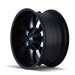 ION 189-2997B 189 (189) SATIN BLACK/MACHINED FACE 20X9 5x5.5/5x150 0MM 110MM - Truck Part Superstore