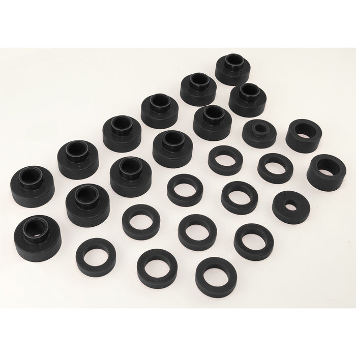 Rugged Ridge 1-104BL Body Mount Kit; 26 Piece; Black Polyurethane; - Truck Part Superstore
