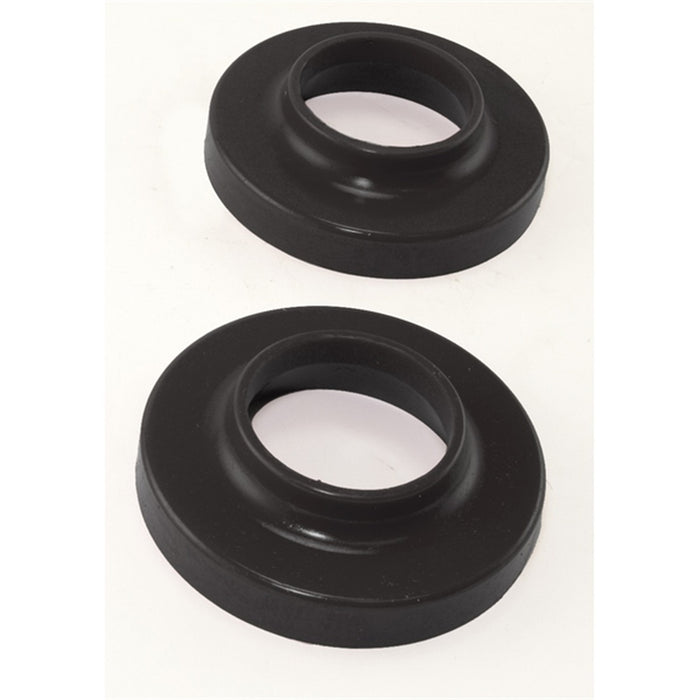Rugged Ridge 1-1701BL Coil Spring Isolators; Pair; Upper; Black Polyurethane; - Truck Part Superstore