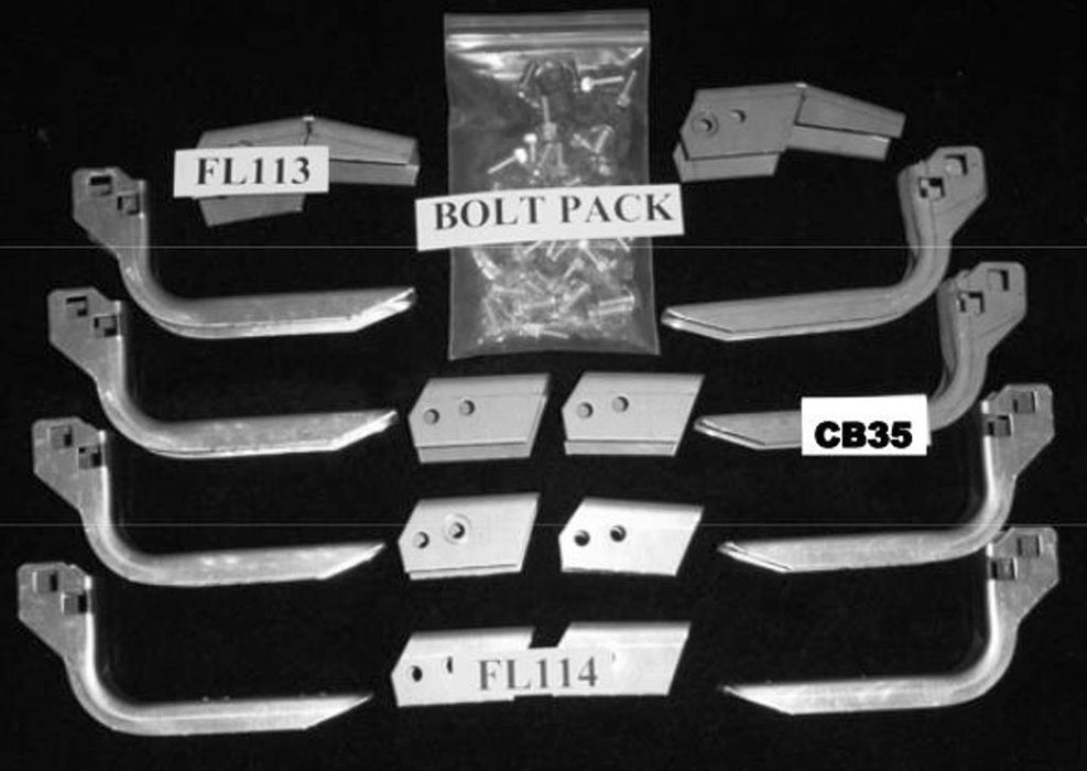 Owens Products 10-1014 Running Board Mounting Bracket Kit For 2187-01 (Must Order Separately) 07-17 Toyota Tundra Heavy Gauge Steel Silver Owens Products - Truck Part Superstore