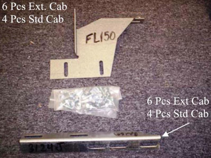 Owens Products 10-1076 Running Board Mounting Bracket Kit For Transender Running Boards 98-11 Ford Ranger Extended Cab Heavy Gauge Steel Silver Owens Products - Truck Part Superstore