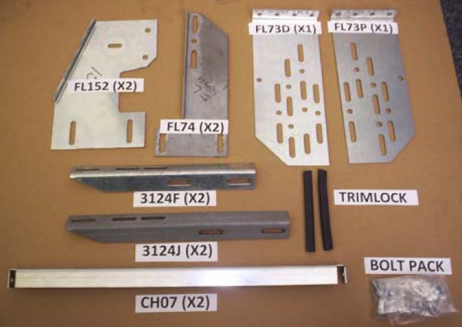 Owens Products 10-1087 2009 Ram 1500-3173-01/3185-01 Bracket Kit (Must Order Separately) 09 Ram 1500 Heavy Gauge Steel Silver Owens Products - Truck Part Superstore