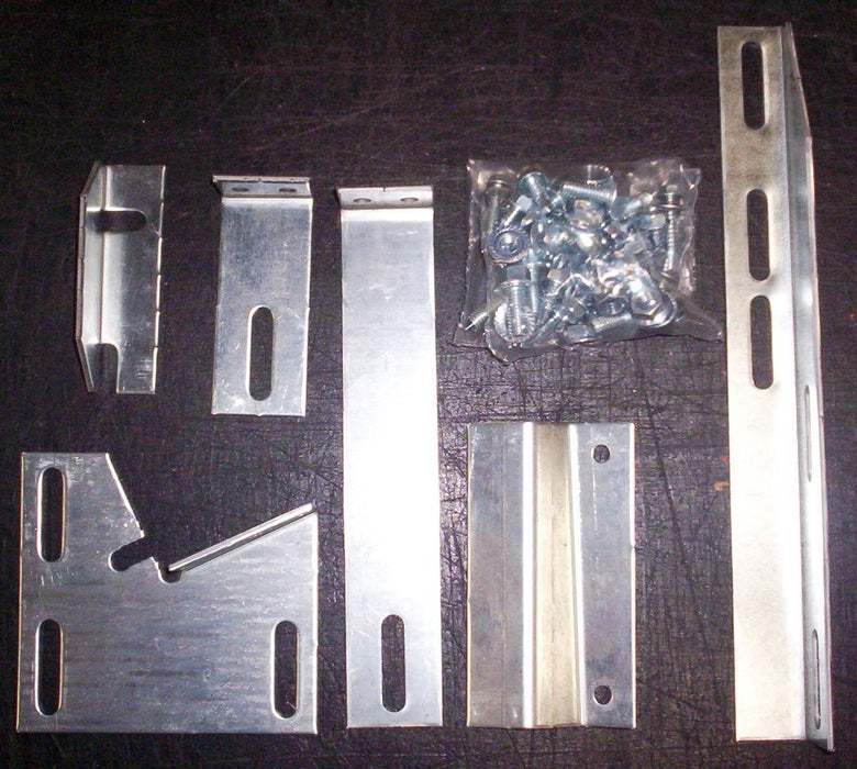 Owens Products 10-1099 Running Board Mounting Bracket Kit For Transender Running Boards 97-23 Chevrolet/GMC Full Size Van Cutaway Chassis Heavy Gauge Steel Silver Owens Products - Truck Part Superstore