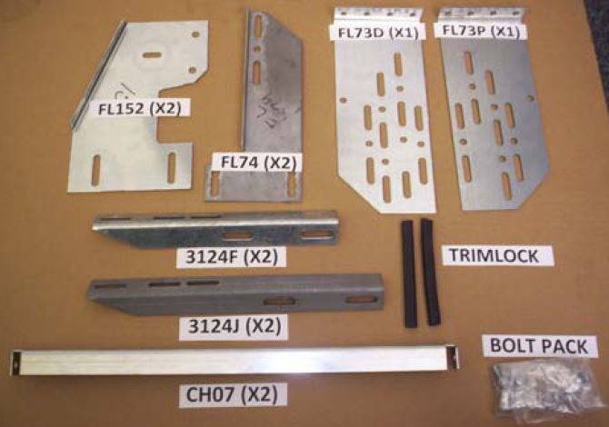 Owens Products 10-1116 Running Board Mounting Bracket Glastep Plus Custom Fiberglass 10 Ram 2500/3500 Heavy Gauge Steel Silver Owens Products - Truck Part Superstore