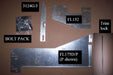 Owens Products 10-1133 Running Board Mounting Bracket Glastep Plus Custom Fiberglass 10-16 Ram W/O Flares Heavy Gauge Steel Silver Owens Products - Truck Part Superstore