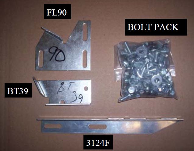 Owens Products 10-1152 Running Board Mounting Bracket Kit For Transender Running Boards 88-98 Silverado/Sierra CK Extended Cab Heavy Gauge Steel Silver Owens Products - Truck Part Superstore