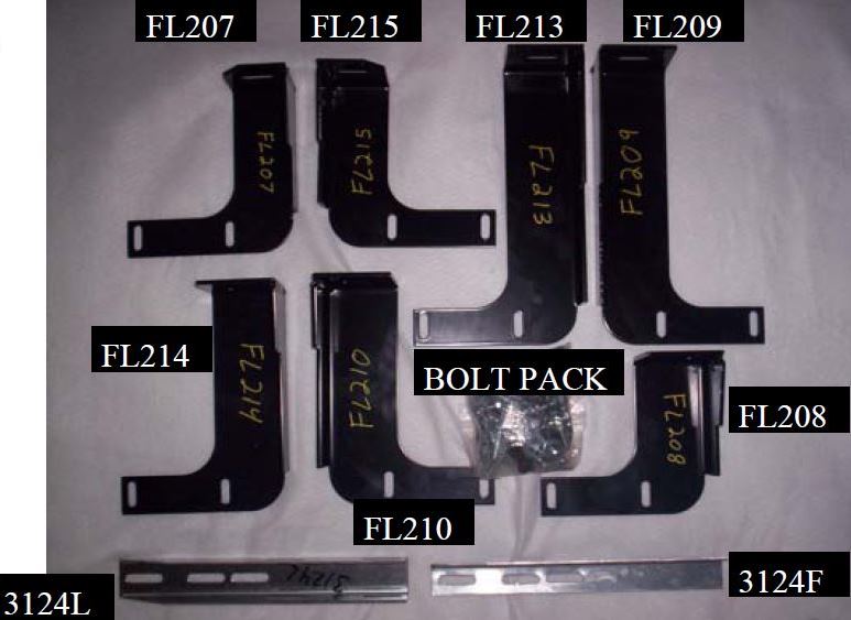 Owens Products 10-1176 Running Board Mounting Bracket Classicpro Series 4 Inch Riser / Ocb Brackets 11 Silverado/Sierra Diesel Standard Cab Heavy Gauge Steel Black Owens Products - Truck Part Superstore