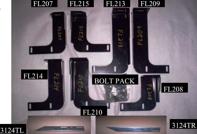 Owens Products 10-1183 3192-01 Bracket Kit (Must Order Separately) 11-14 Silverado/Sierra 2500 HD/3500 HD W/Diesel Heavy Gauge Steel Black Owens Products - Truck Part Superstore
