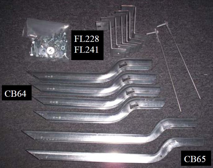 Owens Products 10-1196 67667-01 Bracket Kit (Must Order Separately) 09-11 Honda Pilot Heavy Gauge Steel Silver Owens Products - Truck Part Superstore