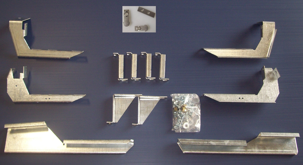 Owens Products 10-1228 Running Board Mounting Bracket Kit For 67082-01/67582-01 (Must Order Boards Separately) 11-18 Dodge Durango Except Citadel Heavy Gauge Steel Silver Owens Products - Truck Part Superstore