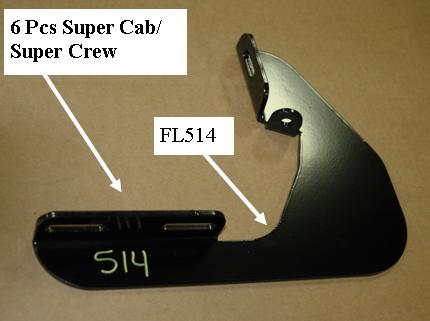 Owens Products 10-1252 Running Board Mounting Bracket Kit For Stainless Steel Step 09-14 Ford F150 Super Cab Heavy Gauge Steel Black Owens Products - Truck Part Superstore