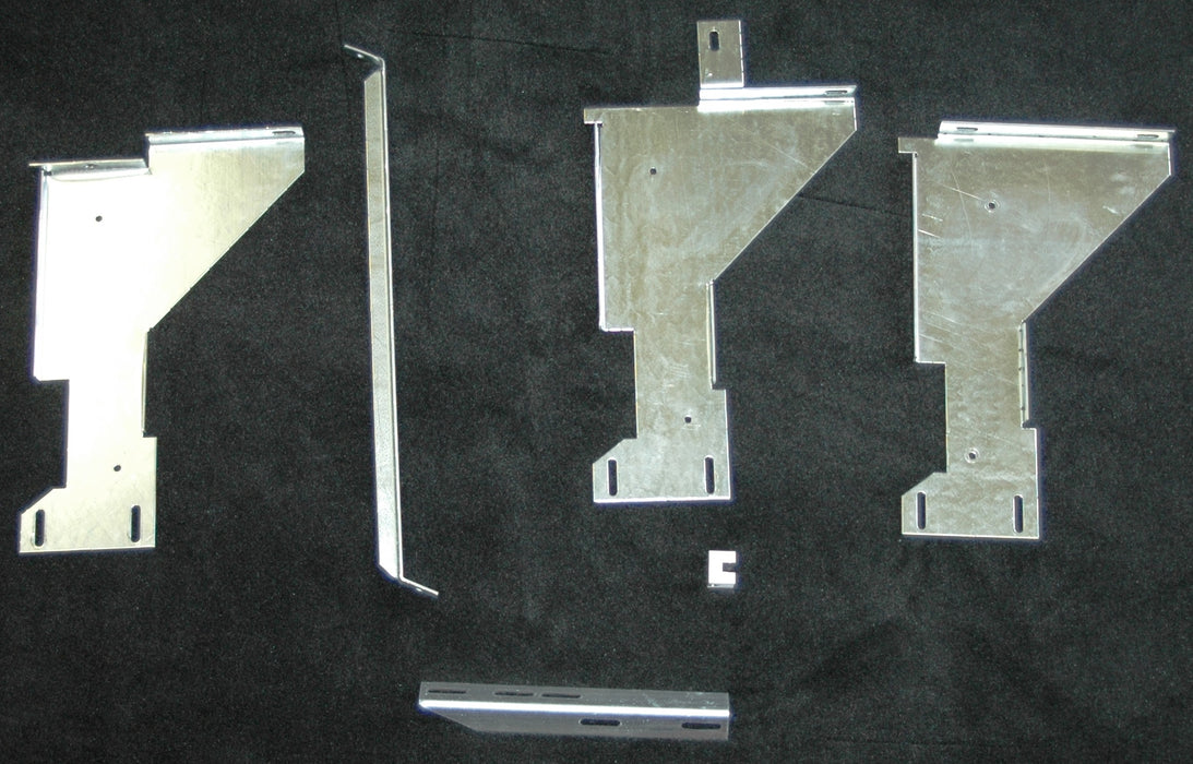 Owens Products 10-1290 Running Board Mounting Bracket Kit 11-16 Ford F250/F350 Heavy Gauge Steel Silver Owens Products - Truck Part Superstore