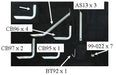 Owens Products 10-1295 Running Board Mounting Bracket Kit For 6834124W-01 10-17 Dodge Sprinter Van 170 Inch Heavy Gauge Steel Silver Owens Products - Truck Part Superstore