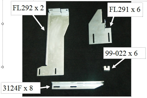 Owens Products 10-1301 Running Board Mounting Bracket Kit 16-23 Nissan Titan 6.5 Bed Crew Cab Heavy Gauge Steel Silver Owens Products - Truck Part Superstore