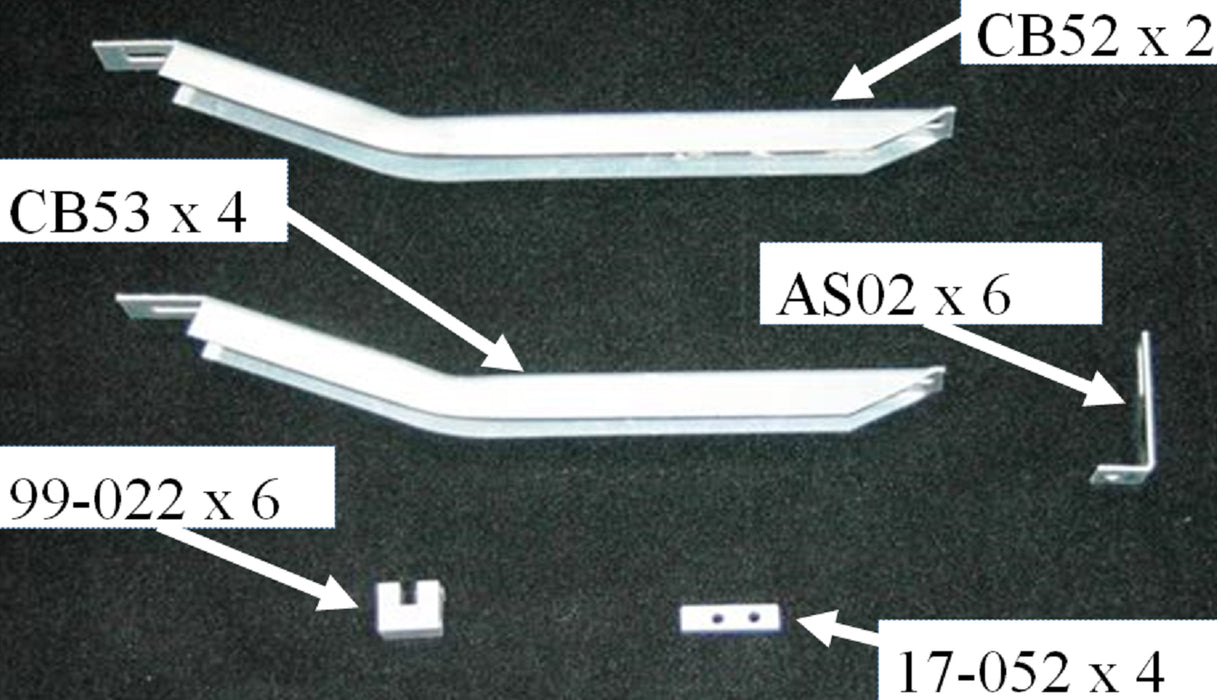 Owens Products 10-1311 Running Board Mounting Bracket Kit For 67678-01 10-17 GMC Terrain Heavy Gauge Steel Silver Owens Products - Truck Part Superstore