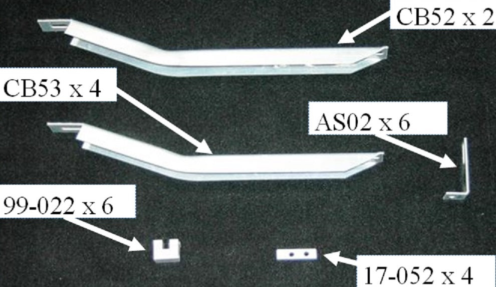 Owens Products 10-1313 Running Board Mounting Bracket Fusion Bracket Kit 07-17 Jeep Wrangler 2 Door Heavy Gauge Steel Silver Owens Products - Truck Part Superstore