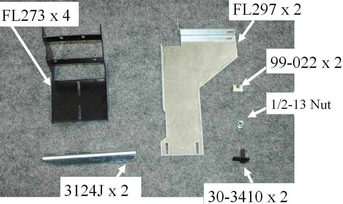 Owens Products 10-1314 Running Board Mounting Bracket Fusion Bracket Kit 15-18 Ford F150 Super Heavy Gauge Steel Silver Owens Products - Truck Part Superstore