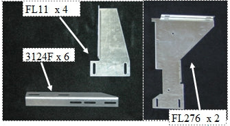Owens Products 10-1317 Running Board Mounting Bracket Fusion Bracket Kit 99-16 Ford Super Duty Standard Heavy Gauge Steel Silver Owens Products - Truck Part Superstore