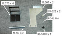 Owens Products 10-1318 Running Board Mounting Bracket Fusion Bracket Kit 15-18 Ford F150 Light Duty Standard Cab Heavy Gauge Steel Silver Owens Products - Truck Part Superstore