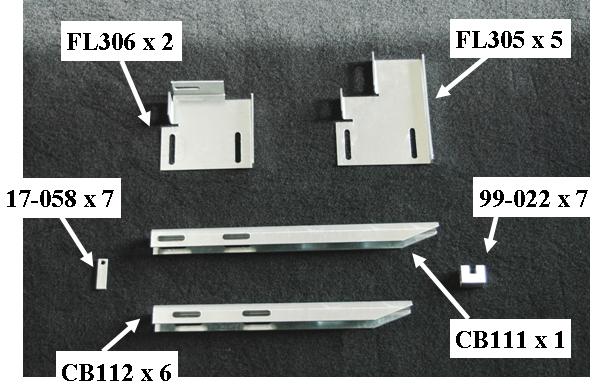 Owens Products 10-1322 Running Board Mounting Bracket Kit For 684097W-01 11-17 Nissan NV Full Size Van Heavy Gauge Steel Silver Owens Products - Truck Part Superstore