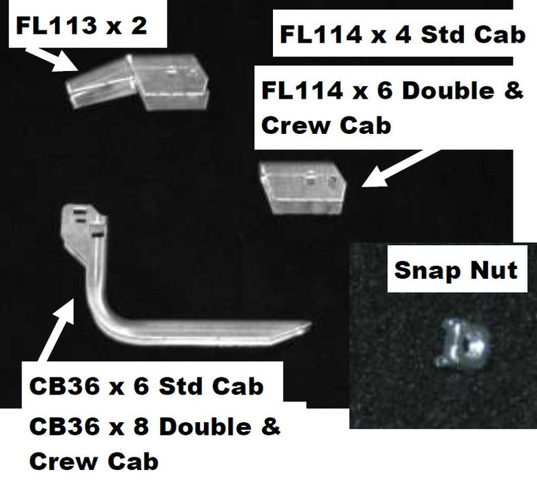 Owens Products 10-1338 Running Board Mounting Bracket Fusion Bracket Kit 07-17 Toyota Tundra Standard Cab Heavy Gauge Steel Silver Owens Products - Truck Part Superstore