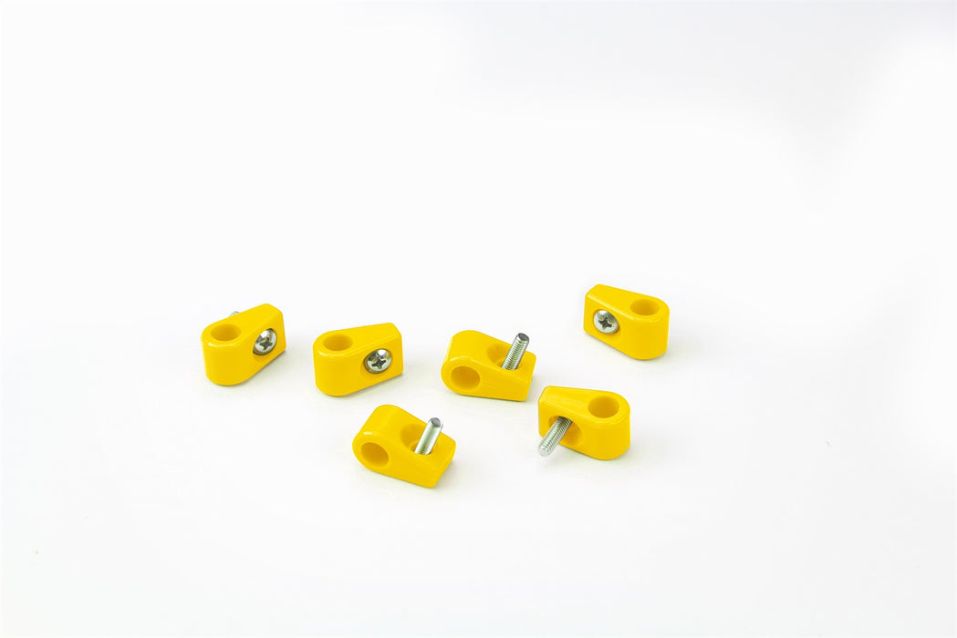 Lokar 10-313-15 Single Place T Clamp; 5/16 in.; 6 Pieces; Yellow; - Truck Part Superstore
