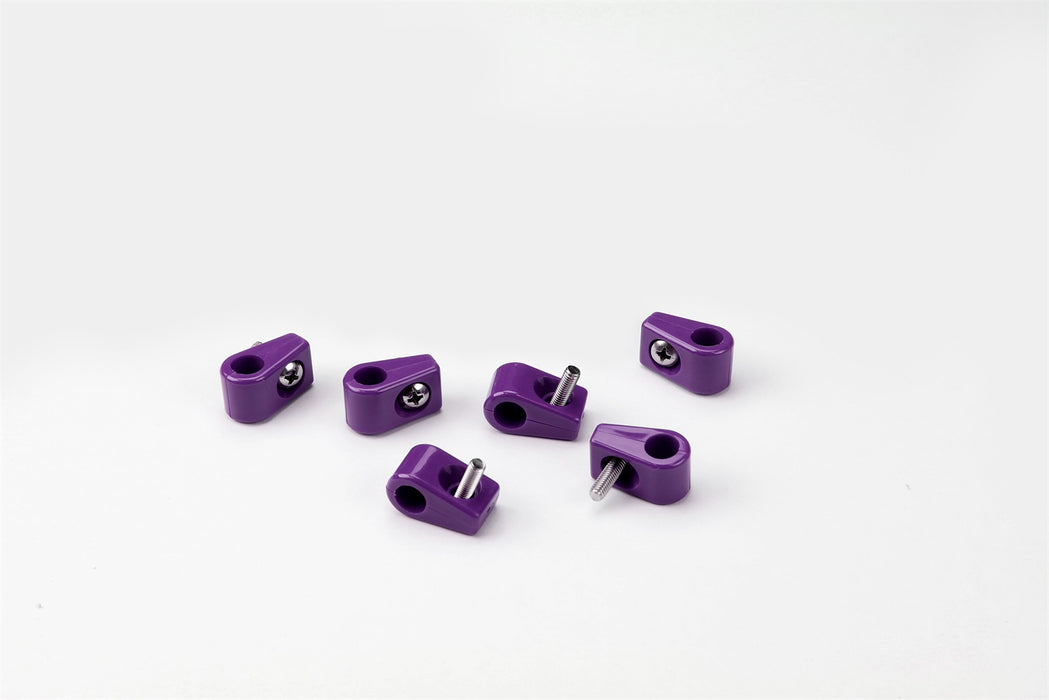 Lokar 10-313-20 Single Place T Clamp; 5/16 in.; 6 Pieces; Purple; - Truck Part Superstore