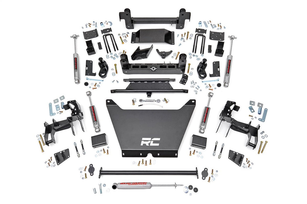 Rough Country 244.20 Suspension Lift Kit w/Shocks; 6 in. Lift; - Truck Part Superstore