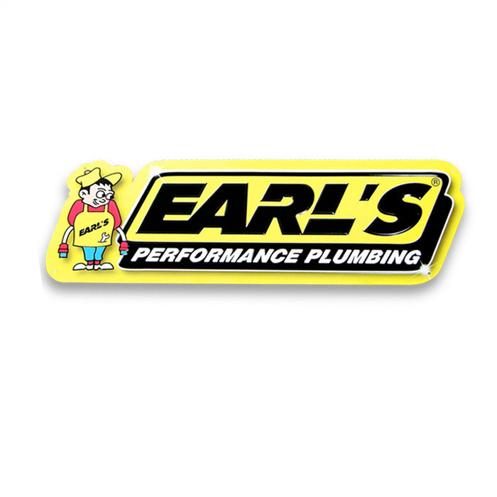 Earl's Performance 10000ERL Earls Metal Sign; 24 in. x 8.25 in.; Embossed Earls Logo; - Truck Part Superstore