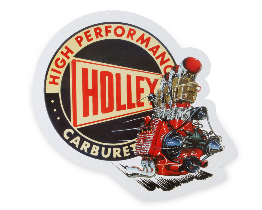 Holley 10003HOL Holley Retro Metal Sign; 18 in. x 18 in.; Embossed Logo; - Truck Part Superstore