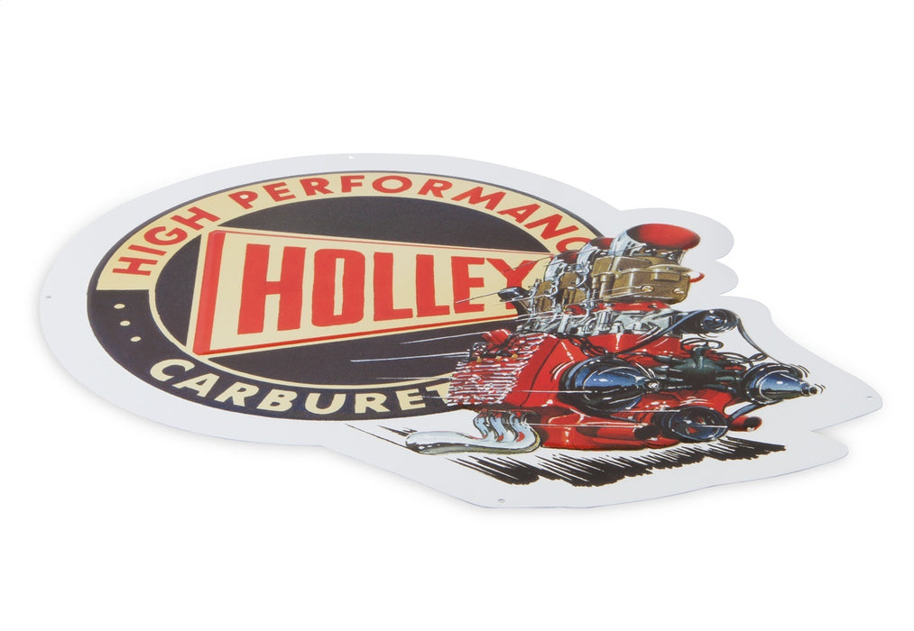 Holley 10003HOL Holley Retro Metal Sign; 18 in. x 18 in.; Embossed Logo; - Truck Part Superstore