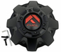 Fuel 2PC 1001-56MBQ FUEL CAP 5X150 MATTE BLACK RED TINT - Truck Part Superstore