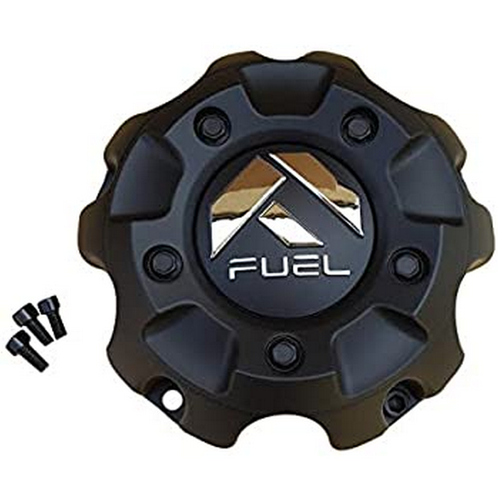 Fuel 2PC 1001-57B FUEL 5X4.5/5X5.0 CAP-MATTE BLACK - Truck Part Superstore