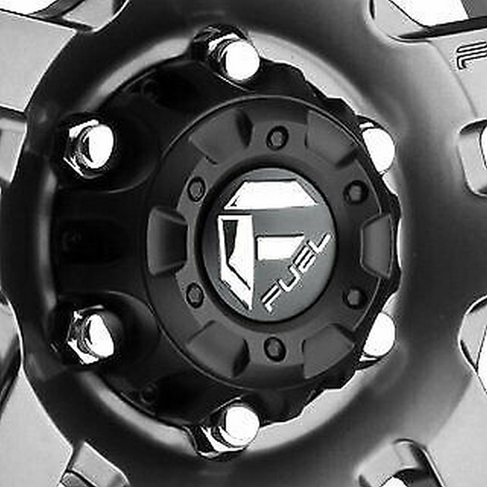 Fuel 2PC 1001-57GB FUEL 5X4.5/5X5.0 CAP-GLOSS BLACK - Truck Part Superstore