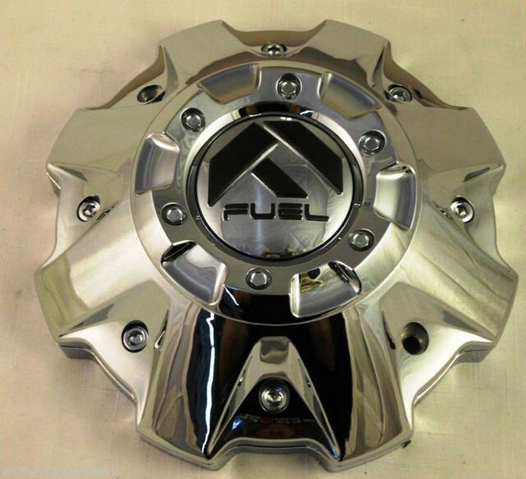 Fuel 2PC 1001-63 FUEL CHROME COVERED CAP - Truck Part Superstore
