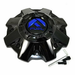 Fuel 2PC 1001-81GBK FUEL GL-BLK BLUE LOGO CAP (FLAT) - Truck Part Superstore