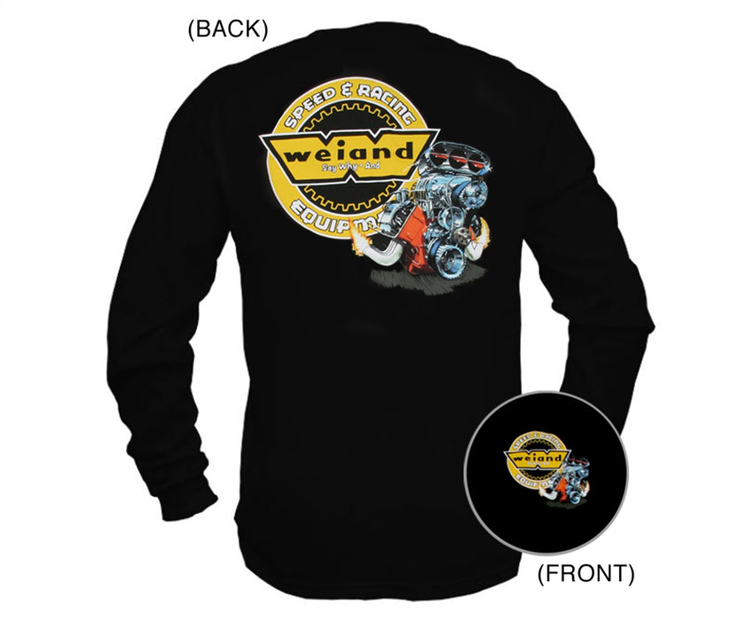 Weiand 10012-XLWND Weiand Hemi T-Shirt; Long Sleeve; Black; X-Large; - Truck Part Superstore
