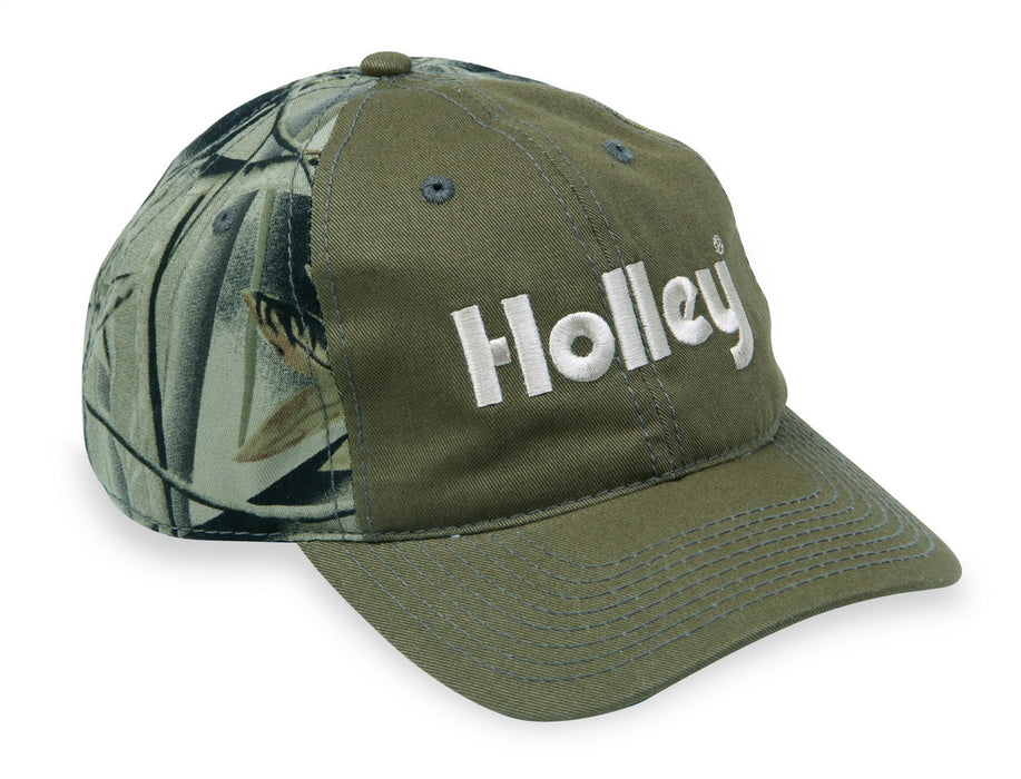 Holley 10018HOL Cap; Holley Logo; Green/Camo; - Truck Part Superstore