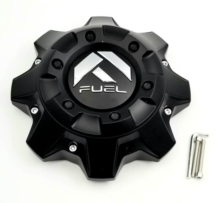 Fuel 2PC 1002-40B FUEL MATTE BLK DUALIE CAP-REAR - Truck Part Superstore