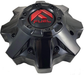 Fuel 2PC 1002-53GBQ FUEL 8LUG CAP- GLOSS BLACK/RED - Truck Part Superstore