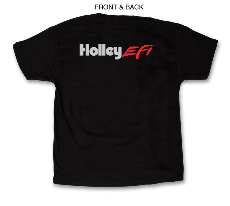 Holley 10021-LGHOL EFI T-Shirt; Holley EFI; Mens; Short Sleeve; Large; Black; - Truck Part Superstore