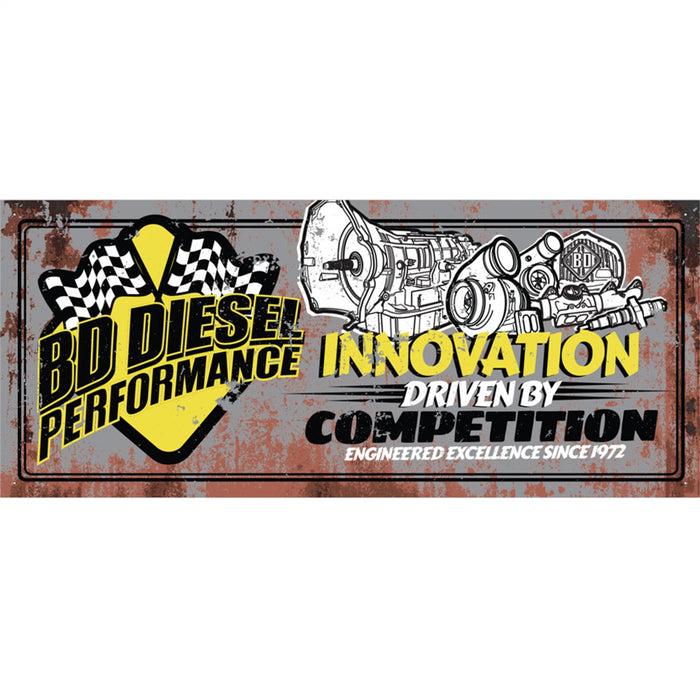 BD Diesel 1002330 BD Diesel Sign; Innovation Driven By Competition Logo; 36x15; - Truck Part Superstore