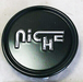 Niche Mono 1003-22FBS NICHE 2.70" FLAT CAP-FLT BLK SILVER LOGO - Truck Part Superstore