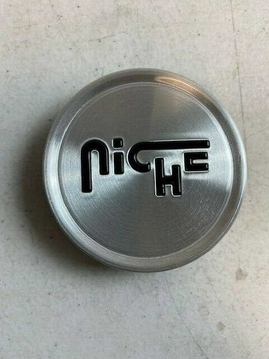 Niche Mono 1003-22GRBL NICHE 2.70"FLAT CAP-GL-BRUSH/BLACK LOGO - Truck Part Superstore