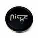 Niche Mono 1003-22MBS NICHE 2.70" FLAT CAP-MT-BLK SILVER LOGO - Truck Part Superstore