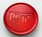 Niche Mono 1003-22QL NICHE 2.70" FLAT CAP-RED GLOSS - Truck Part Superstore