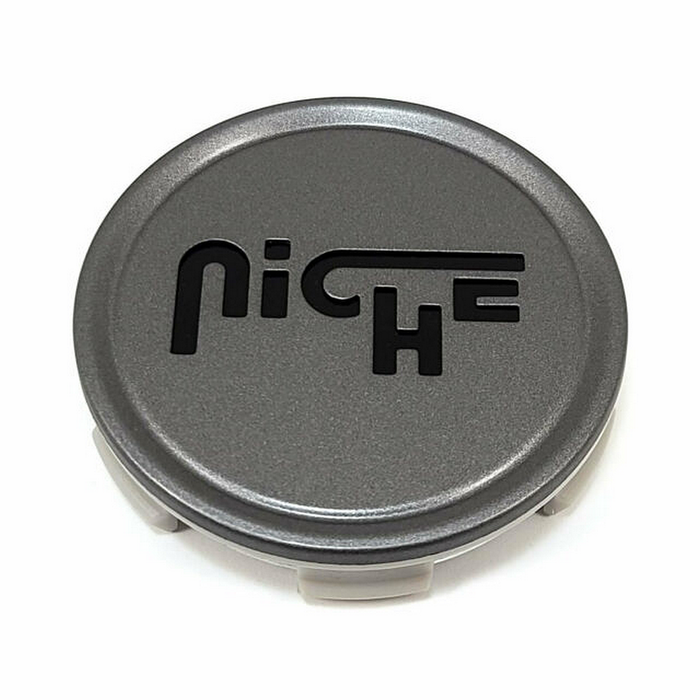 Niche Mono 1003-22VLB NICHE 2.70"CAP-MT-ANTHRACITE W/BLK LOGO - Truck Part Superstore