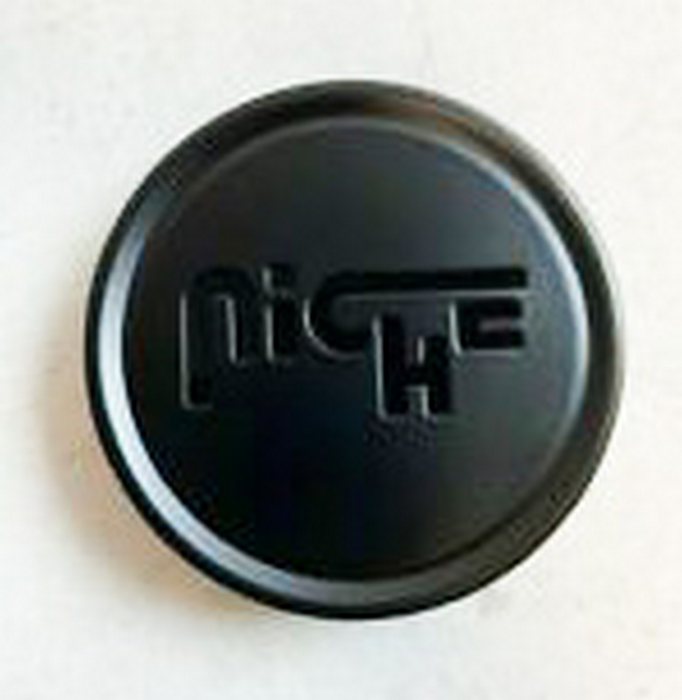 Niche Mono 1003-24GRBL NICHE 2.95"FLAT CAP-GL-BRUSH/BLACK LOGO - Truck Part Superstore