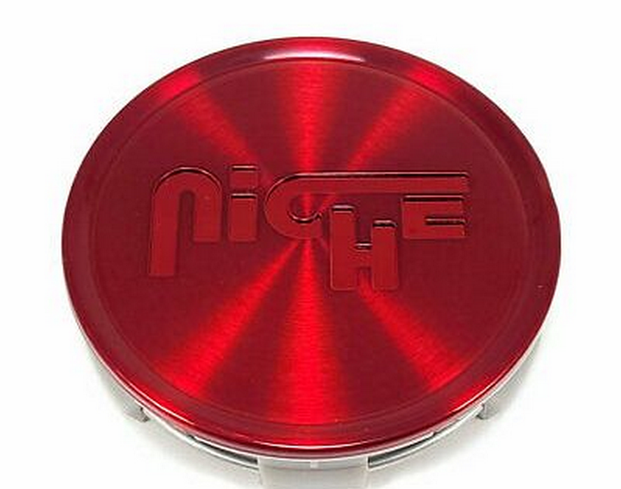 Niche Mono 1003-24QL NICHE 2.95" FLAT CAP - RED GLOSS - Truck Part Superstore